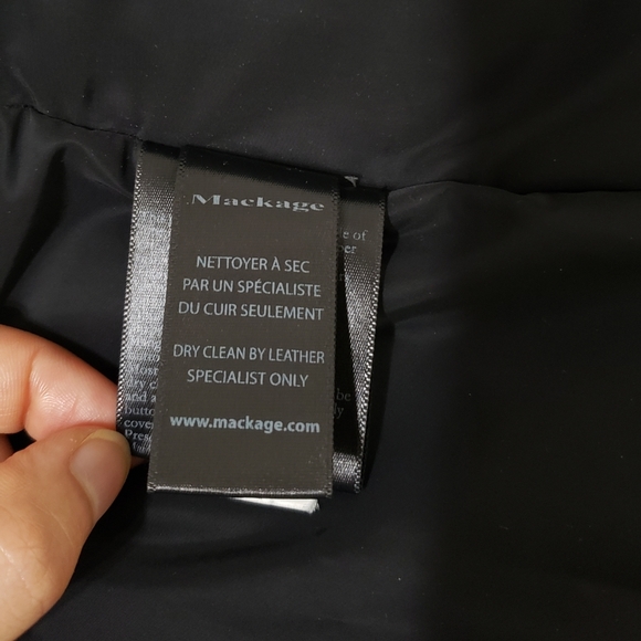 ****SOLD****Mackage Adali black Sz.xs Natural fur winter jacket - Picture 10 of 14